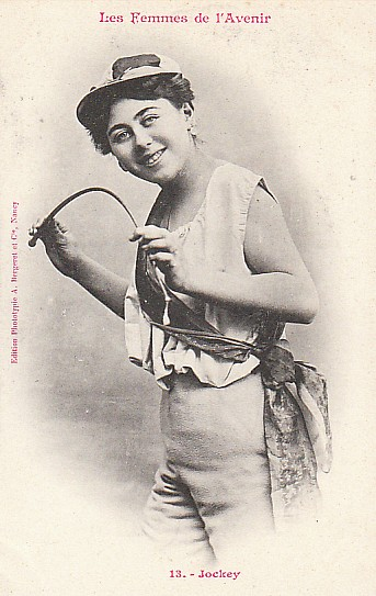 Illustration for article titled "The Women of The Future," according to 1902 French trading cards